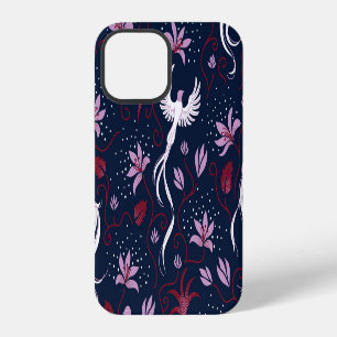 Paradise Birds: Blossoming Vintage Pattern. iPhone 12 Case