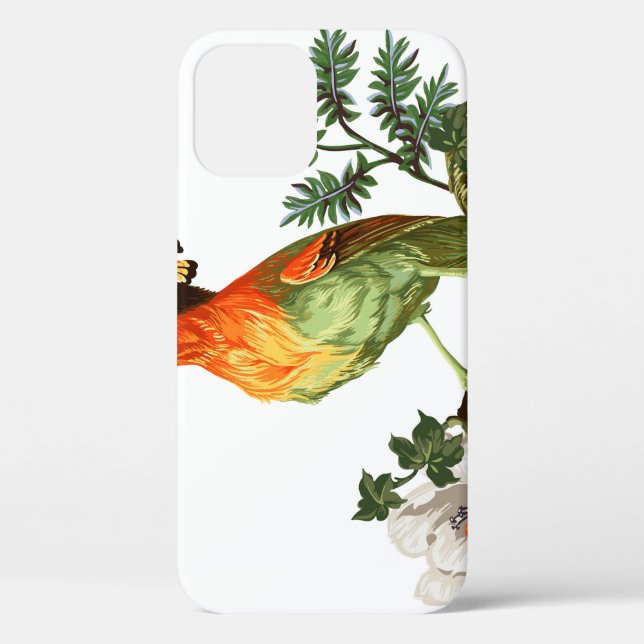 Paradise Birds: Exotic Floral Background Case-Mate iPhone Case (Back)