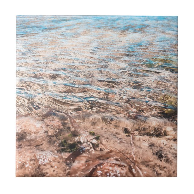 Paradise Blue Ocean Sea Ceramic Tile (Front)