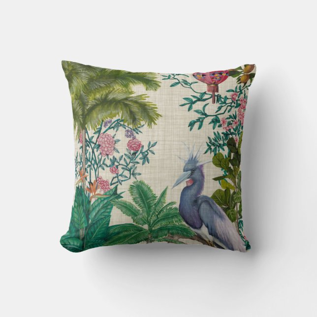 Paradise Chinoiserie Cushion (Front)