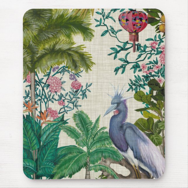 Paradise Chinoiserie Mouse Pad (Front)