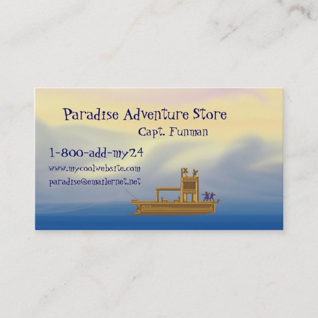 Paradise Colour Business Card (Front)