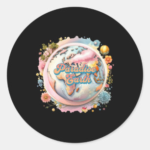 Paradise Earth Planet In Pastel Colours Sticker