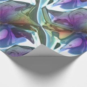 Paradise Flowing Abstract Pattern Wrapping Paper