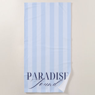 'Paradise Found' Blue Beach Lovers Ocean Summer Towel