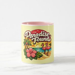 Paradise Found Flamingo Mug Gold