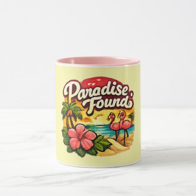 	Paradise Found Flamingo Mug Gold (Center)