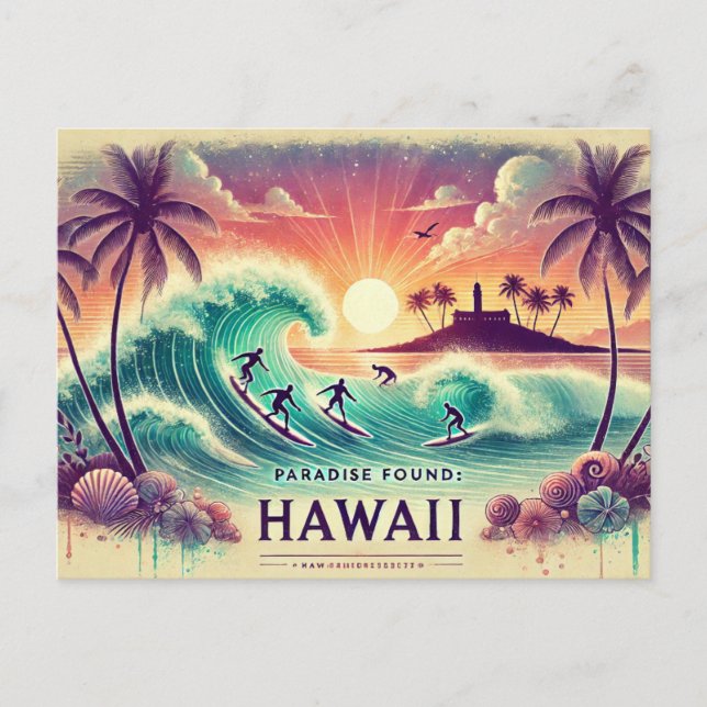 Paradise Found: Hawaii Postcard (Front)