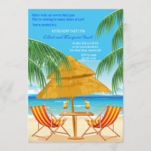 Paradise Found Retirement Party Invitation