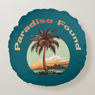 Paradise Found Round Cushion