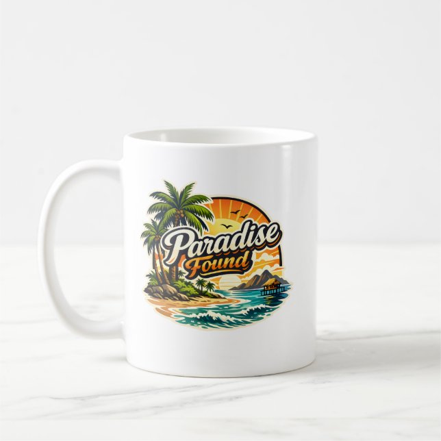 Paradise Found T-Shirt Coffee Mug (Left)