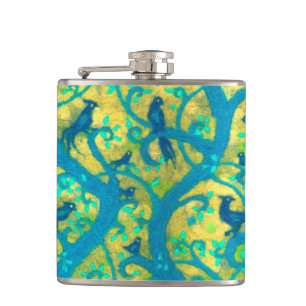 Paradise garden hip flask