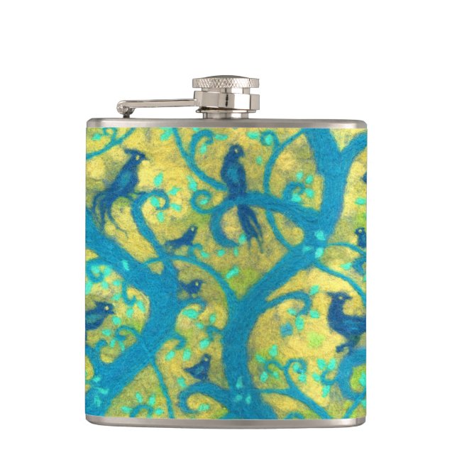 Paradise garden hip flask (Front)
