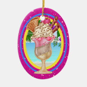 Paradise Ice Cream - SRF Ceramic Tree Decoration