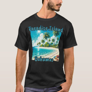 Paradise Island Bahamas Beach Palm Trees Sun T-Shirt