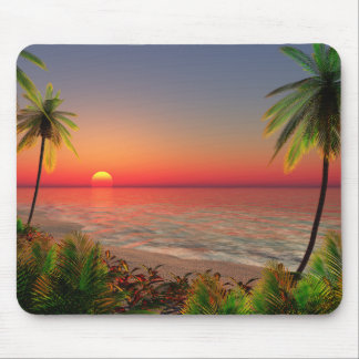 Paradise Island Mouse Pad
