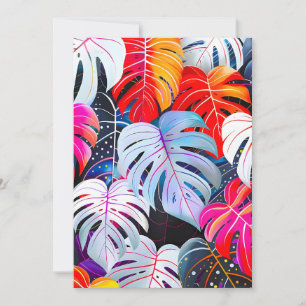 Paradise Jungle Tropical Foliage Holiday Card
