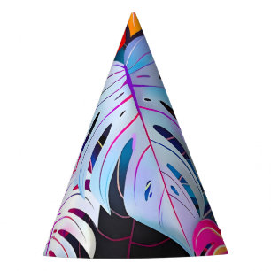 Paradise Jungle Tropical Foliage Party Hat