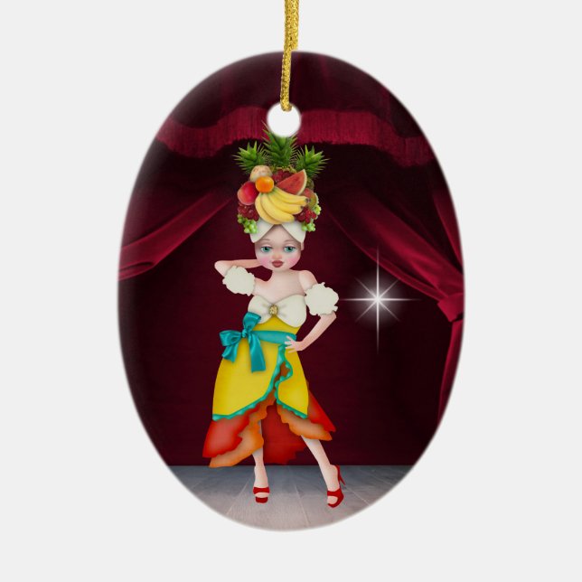 Paradise Lola - SRF Ceramic Ornament (Front)
