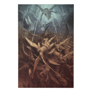 Paradise Lost: Fall Of The Rebel Angels Faux Canvas Print
