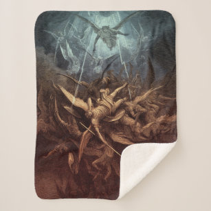 Paradise Lost: Fall Of The Rebel Angels Sherpa Blanket