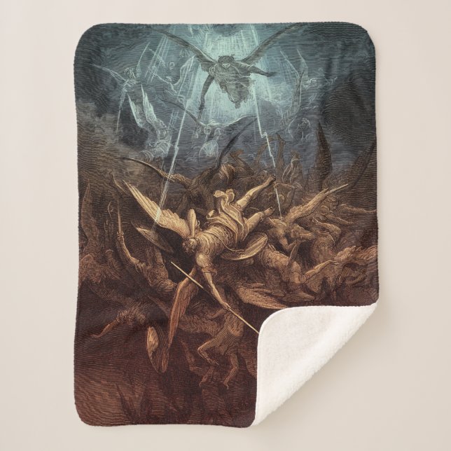 Paradise Lost: Fall Of The Rebel Angels Sherpa Blanket (Front)