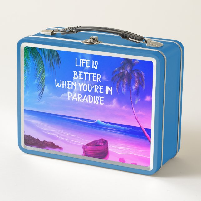 Paradise Metal Lunch Box (Front)