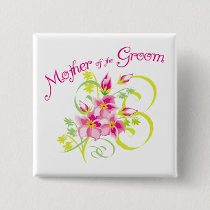 Paradise Mother of the Groom Gifts 15 Cm Square Badge