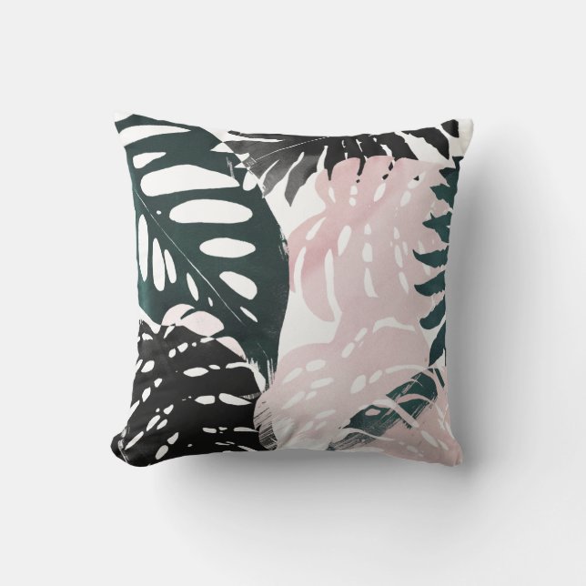 Paradise Palm Fronds Cushion (Front)