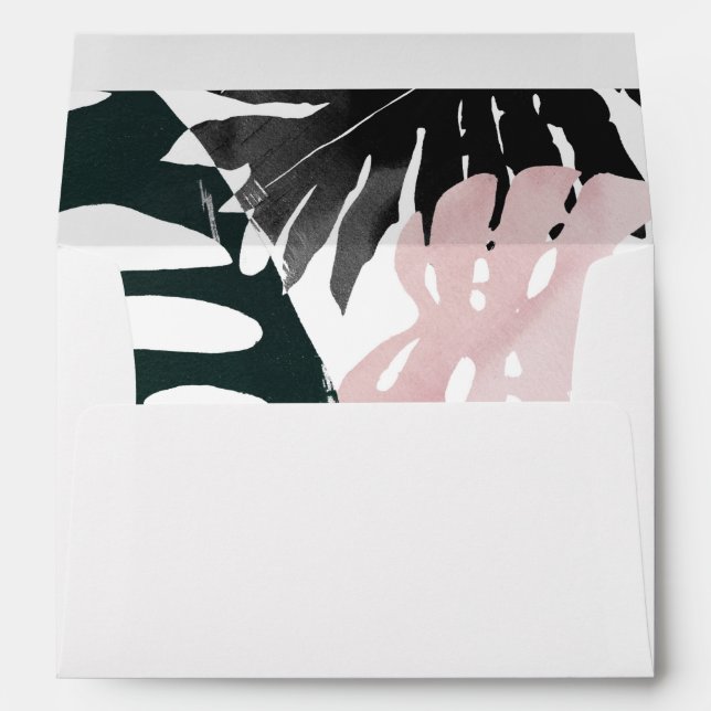 Paradise Palm Fronds Envelope (Back (Bottom))