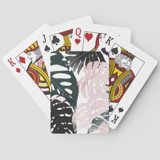 Paradise Palm Fronds Playing Cards (Back)