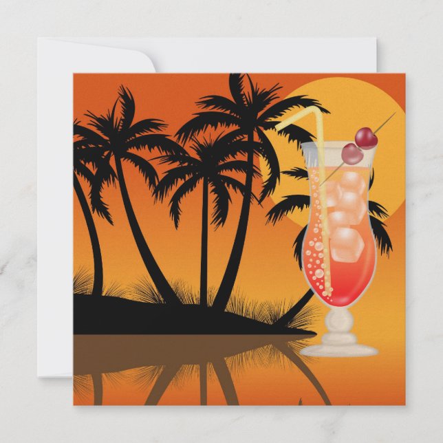 Paradise PARTY / Luau - SRF Invitation (Front)