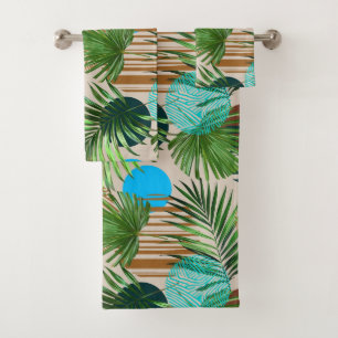 Paradise Plants Hawaiian Pattern Bath Towel Set