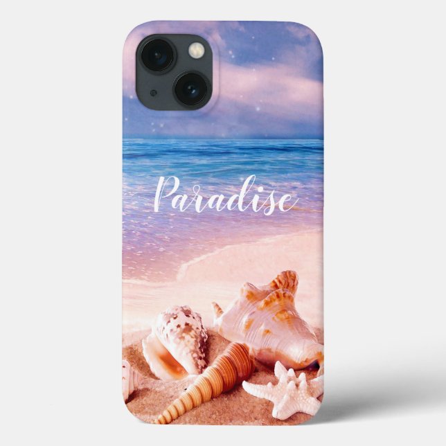 Paradise Sea Beach Shells Case-Mate iPhone Case (Back)