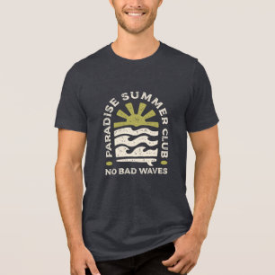 Paradise Summer Club Retro Waves Tri-Blend Shirt