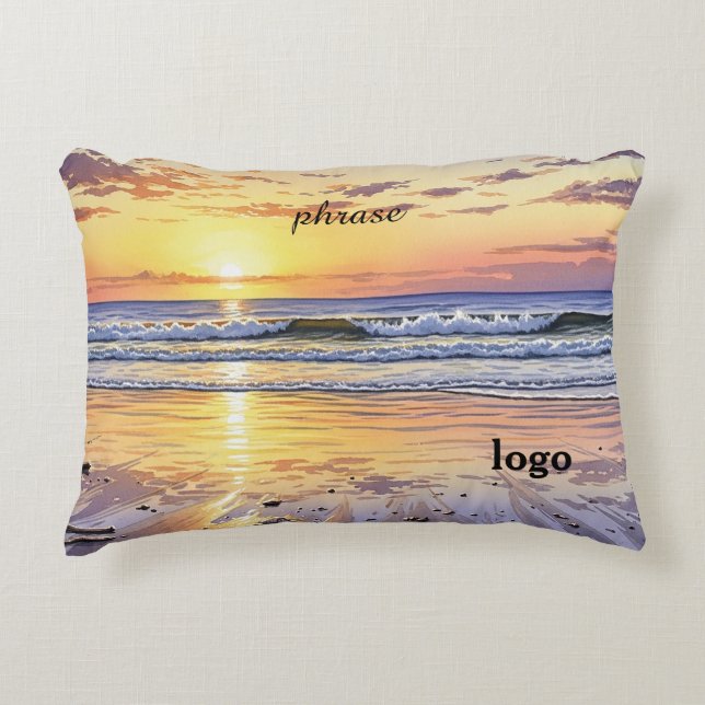 Paradise Sunset Decorative Cushion (Front)