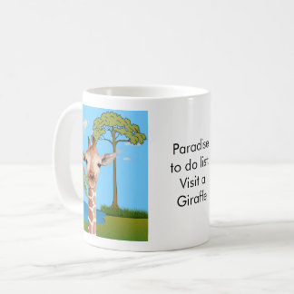 Paradise to do list: Giraffe Coffee Mug