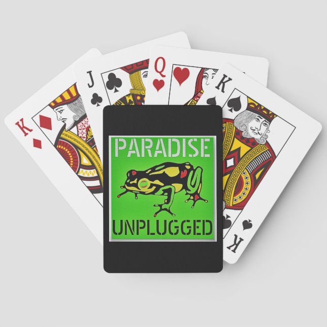 Paradise Unplugged Big Island Hawaii Playing Cards (Back)