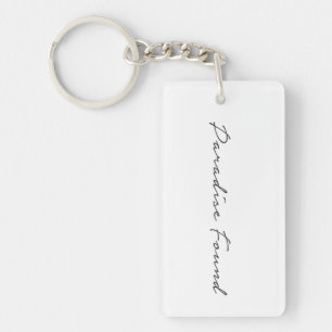 Paradise Vacation Art Word Text Art Fun Travel Art Key Ring