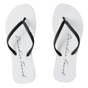 Paradise Vacation Art Word Text Art Fun Travel Art Thongs