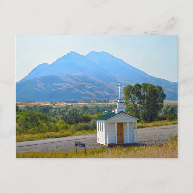 Paradise Valley Chapel, Montana Postcard (Front)