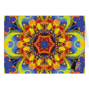 Paradox Kaleidoscope Greeting Card