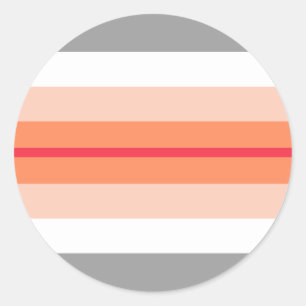 Paragirl Pride Flag Classic Round Sticker