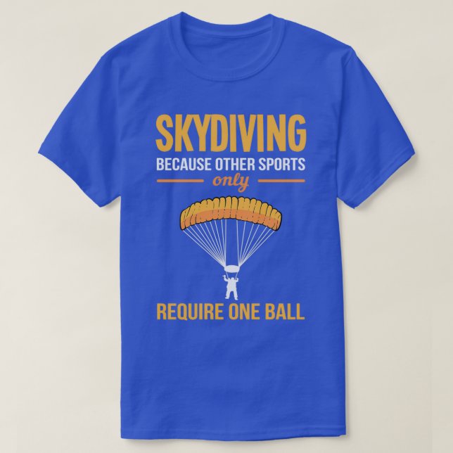 Paraglide Skydiver Skydiving Basejumper Gift Idea T-Shirt (Design Front)
