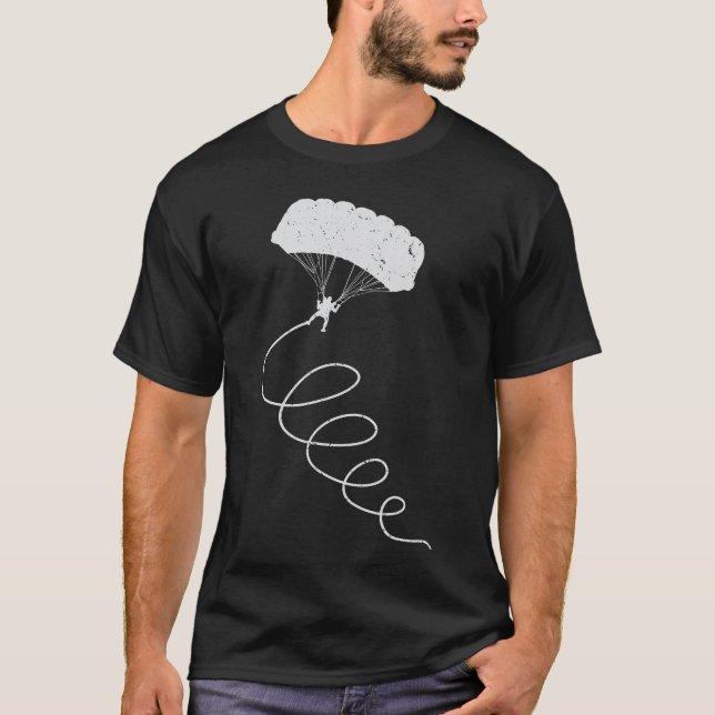 Paraglider in a Thermal - Paragliding Pilot T-Shirt (Front)