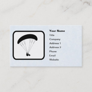 Paraglider Logo Customisable Template Business Card