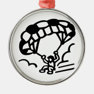 Paraglider Metal Ornament