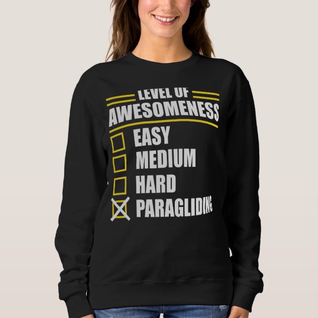 Paraglider Paragliding Sweatshirt (Front)