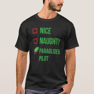 Paraglider Pilot Funny Pajama Christmas T-Shirt