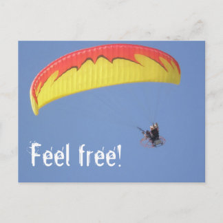 paraglider postcard